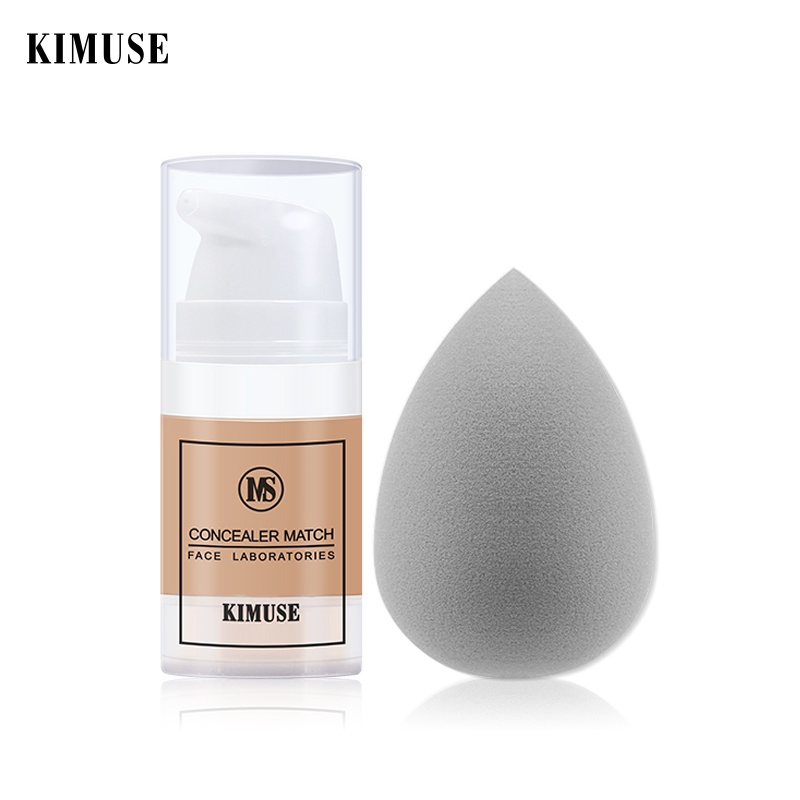 Kem che khuyết điểm KIMUSE chống nước lâu trôi kèm mút trang điểm 50g