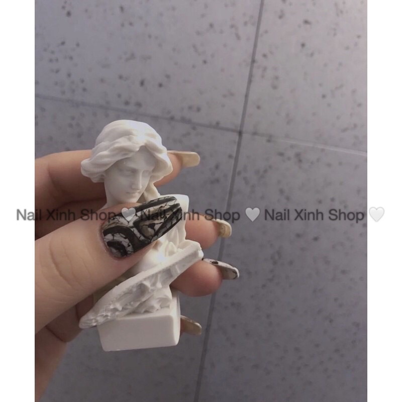 Tượng thạch cao mini - tượng La Mã - phụ kiện chụp ảnh nail
