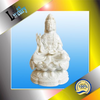 Tượng Phật Quan Âm Đẹp Trang Trí  Xe Ô tô mang lại may mắn trên mỗi chặng đường Cao 12 cm TPT012 - Luxury Art