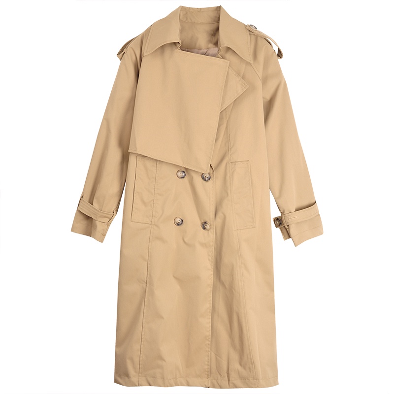 Áo mangto nữ dáng dài, áo khoác có dây buộc eo chất vải không nhăn phong cách Hàn Quốc 2021