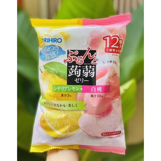 Thạch Orihiro túi 12 cái vị dưa lưới và cam đào Nhật bản