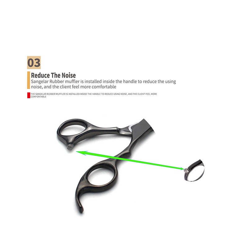 Kéo Cắt Tỉa Lông Thú Cưng 6.5 inch 20-35% Bằng Len Màu Tím / Đen