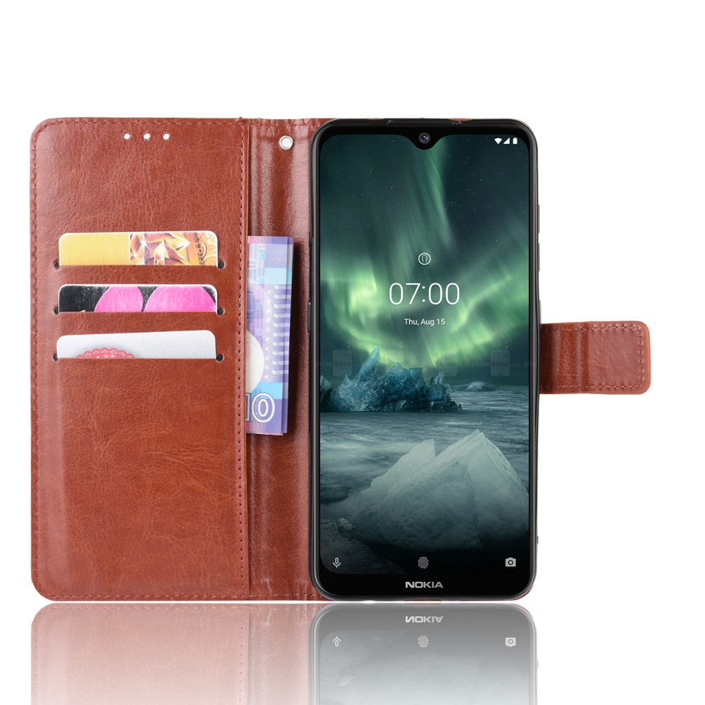 Bao da điện thoại màu trơn phong cách thanh lịch cho Nokia 7.2