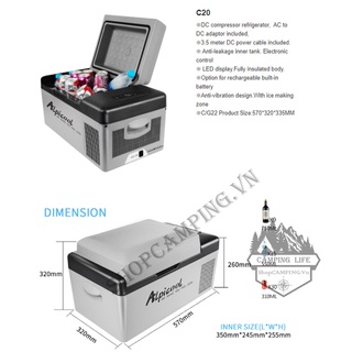 Mua Tủ lạnh C20 20Lít Alpicool  CHÍNH HÃNG link Order 