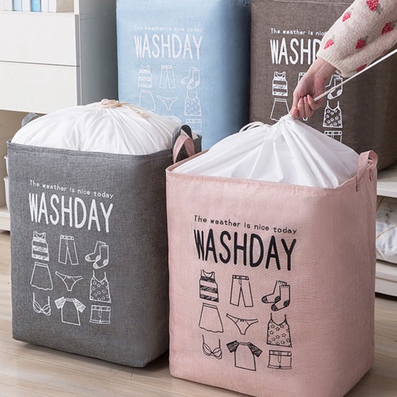 ⚡Flash Sale⚡ 75L Extra Large Quilt Clothes Waterproof Storage Bag Foldable Large Dirty Clothes Toy Sorting Bag Laundry Basket