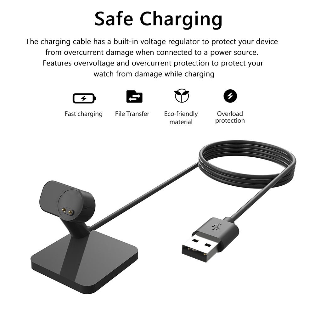 Dây Cáp Sạc USB Cho Đồng Hồ Thông Minh Xiaomi Mi Band 7 6 5 NFC