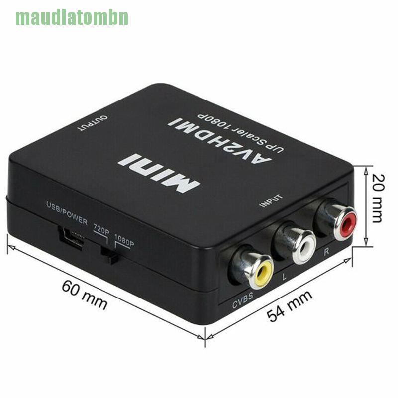Đầu Chuyển Đổi Rca Av Sang Hdmi Cho Gamecube Nintendo Sega Genesis Nes Snes N64 | BigBuy360 - bigbuy360.vn
