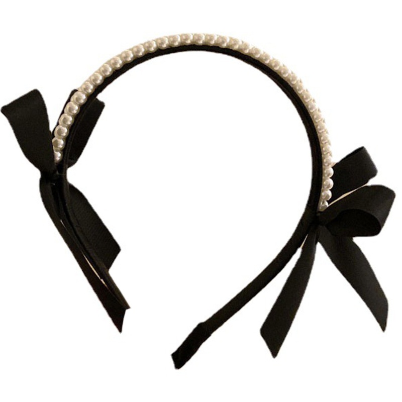 Flgo Băng Đô Nơ Nhung Đính Ngọc Trai Thanh Lịch Làm Đạo Cụ Chụp Ảnh