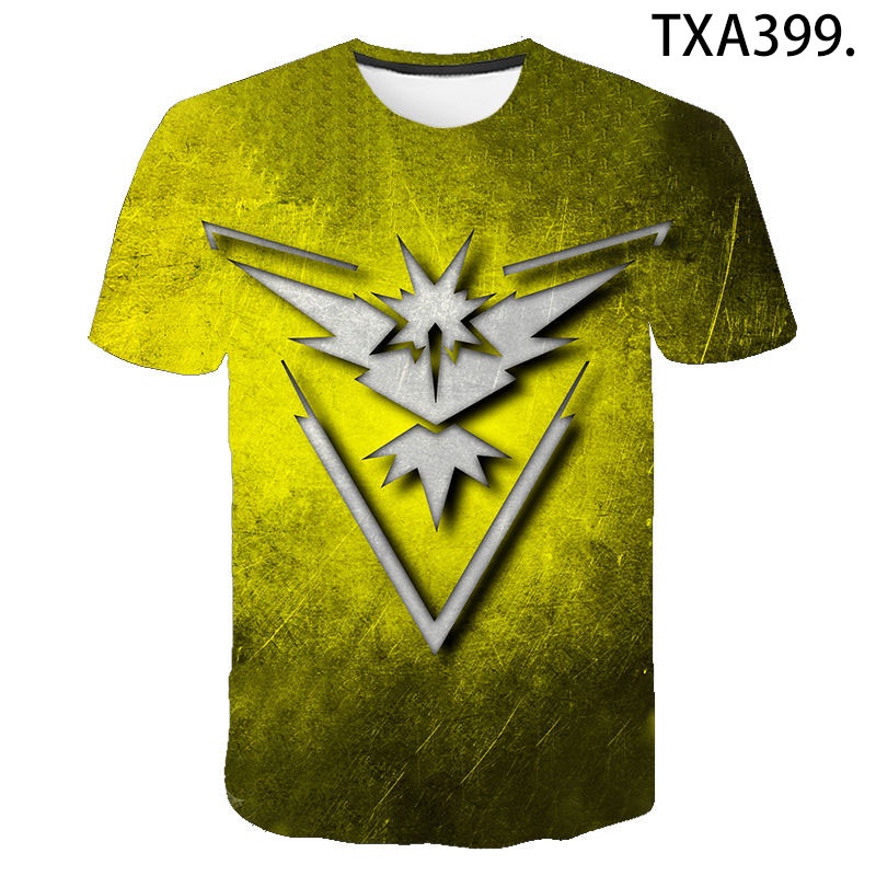 Áo Thun Ngắn Tay In Hình Hoạt Hình Pokemon 3D Dành Cho Cả Nam Và Nữ