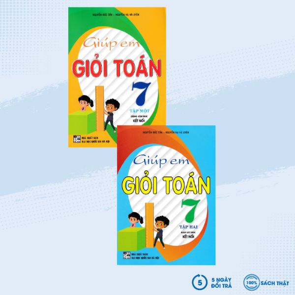 Sách - Combo Giúp Em Giỏi Toán 7 - Tập 1+2 (Bám Sát SGK Kết Nối) - HA