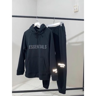 Bộ nỉ Hoodie UNISEX Đen