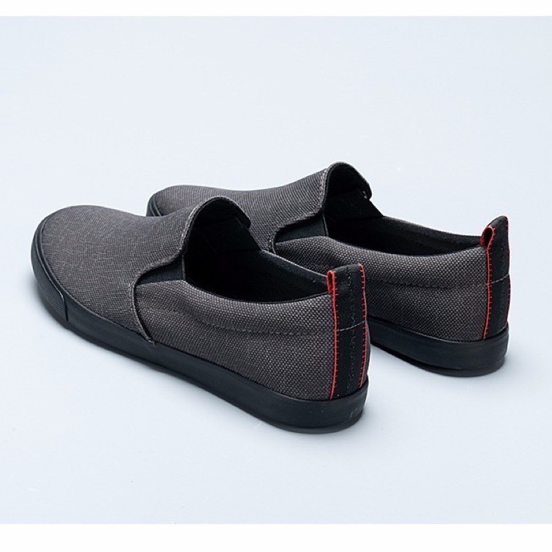 Giầy lười vải xám nam đế đen ( kèm video ) | BigBuy360 - bigbuy360.vn