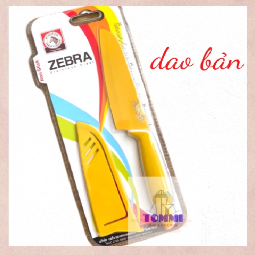 Dao ZEBRA Chống Dính Có Nắp Đậy Thái Lan Hộp Đủ Màu. Dao Pha Chế - Dụng Cụ Pha Chế