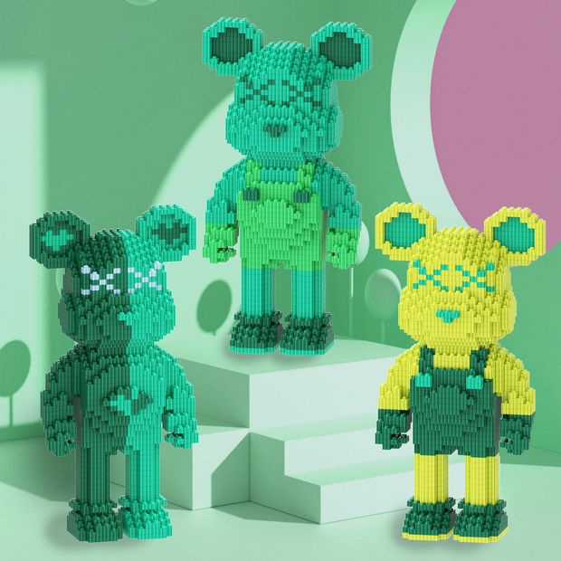 💥Mua Một Tặng Một💥55CM Bearbrick Khối xây dựng Bạo lực Gấu Bearbrick Đồ chơi lắp ráp Lego Đồ chơi mô hình cho bé trai và bé gái