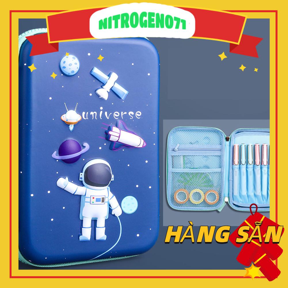 Hộp đựng bút mỹ phẩm chống nước phong cách phi hành gia cho học sinh trẻ em