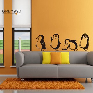Decal dán tường chim cánh cụt