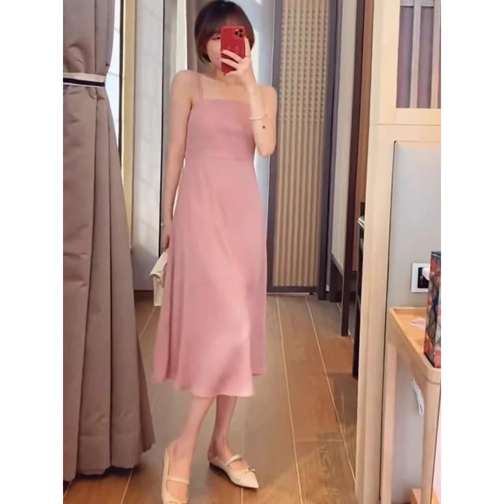 VL03 Váy liền 2 dây trơn