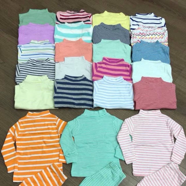 Set 4 bộ kẻ cổ 3p cho bé