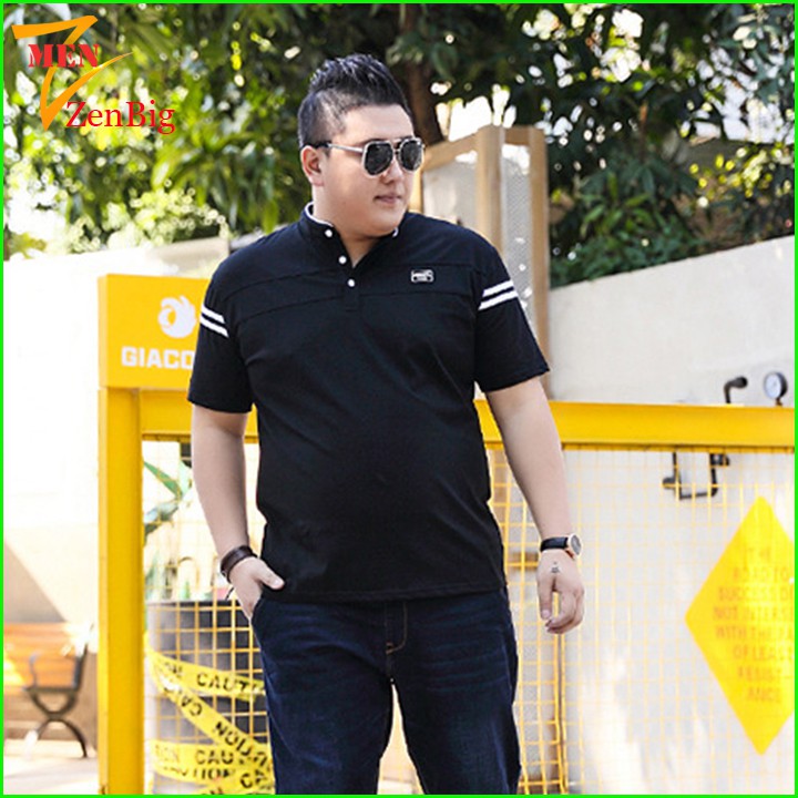 áo thun nam ngắn tay có cổ big size dành cho người béo, người mập từ 80-140kg | BigBuy360 - bigbuy360.vn