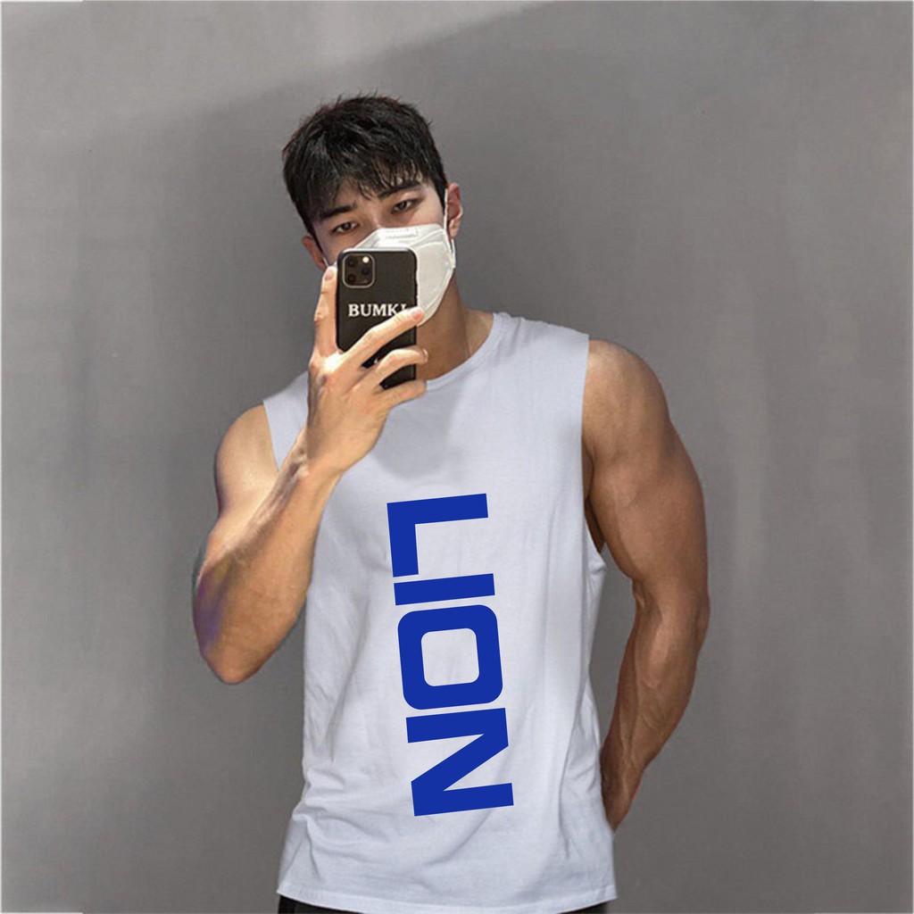 Áo Thể Thao TANKTOP LION Ba Lỗ Thun 4 Chiều Co Dãn 220 Cực Đẹp | BigBuy360 - bigbuy360.vn