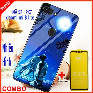 COMBO ỐP LƯNG XIAOMI MI 8 LITE SANG TRỌNG (TẶNG KÈM 1 kính cường lực 9D full màn hình) TOYOTO