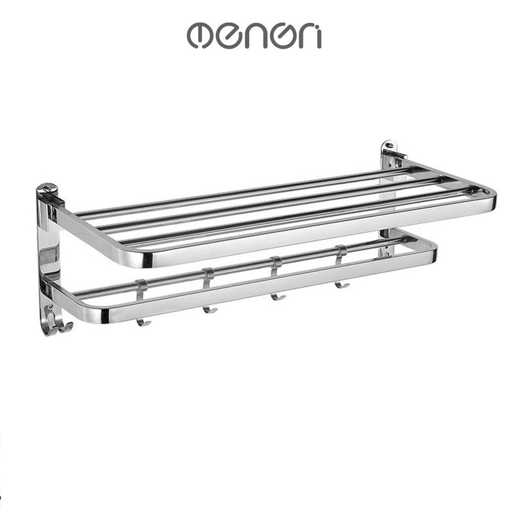 Giá Treo Khăn Tắm INOX SUS304 - Kệ Để Đồ OENON Lắp Đặt Dán Tường Gạch Men - G304