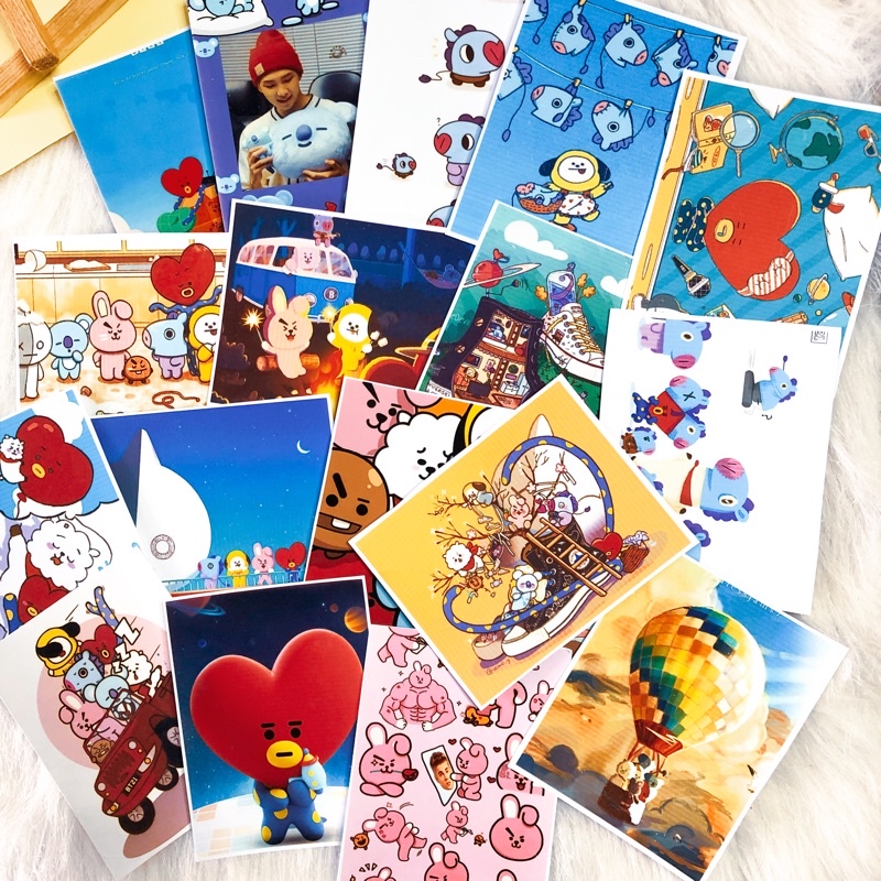 [Mã LIFEBOOK2 giảm 10% đơn 0Đ] Set 72 ảnh lomo card BT21 (BTS)