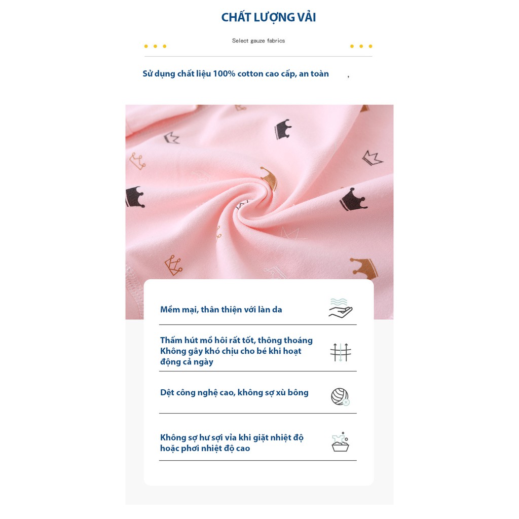 Body cotton dài tay Áo liền quần cho bé trai bé gái Hàng Quảng châu xuất Nhật SLT03