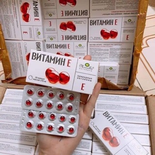 Vitamin E đỏ Nga loại vỉ 20 viên 270mg