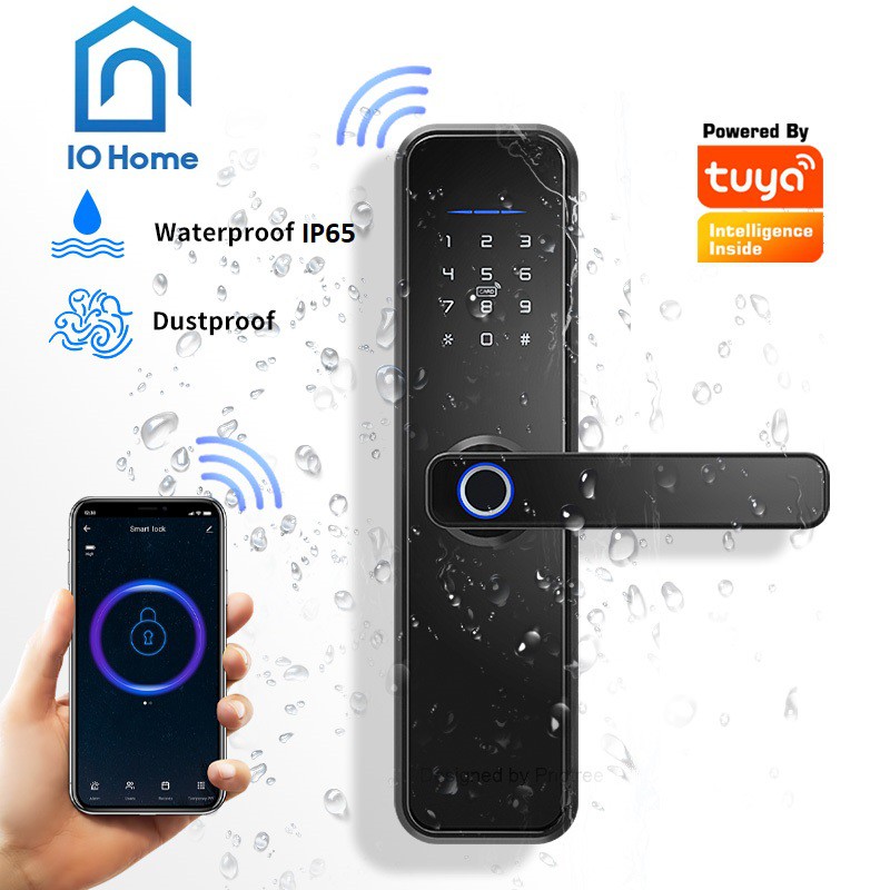 Khóa vân tay thông minh Tuya X5, X6 wifi và Zigbee mở khóa vân tay,thẻ từ,chìa cơ,mật khẩu, APP Tuya Smart - Smartlife