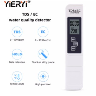 Máy Đo Nhiệt Độ Nước TDS EC, Thiết Bị Kiểm Tra Độ Dẫn Điện Chất Lượng Nước Độ Tinh Khiết Của Nước