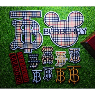 Sticker thêu ủi hình b u r b e r r y các loại cao cấp ms72578
