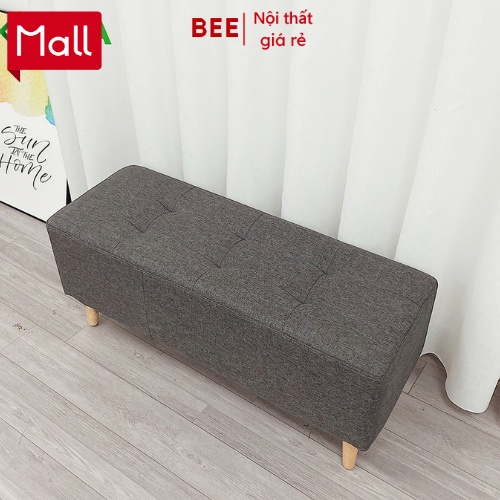 Ghế sofa giá rẻ, ghế đôn chân gỗ sồi để phòng khách hoặc kết hợp bàn trà sofa - GC10