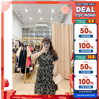 [ Oanh Nguyễn BIGSIZE] Đầm rút đùi Bigsize đuôi cá vải lụa mango 60-80kg