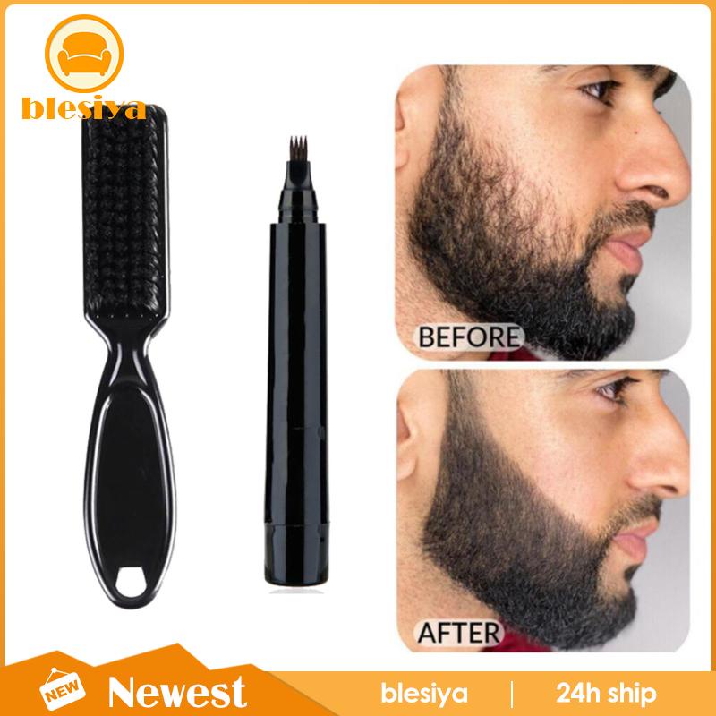 Bút Chải Râu / Lông Mày Màu Đen Chống Mồ Hôi Dành Cho Nam Giới