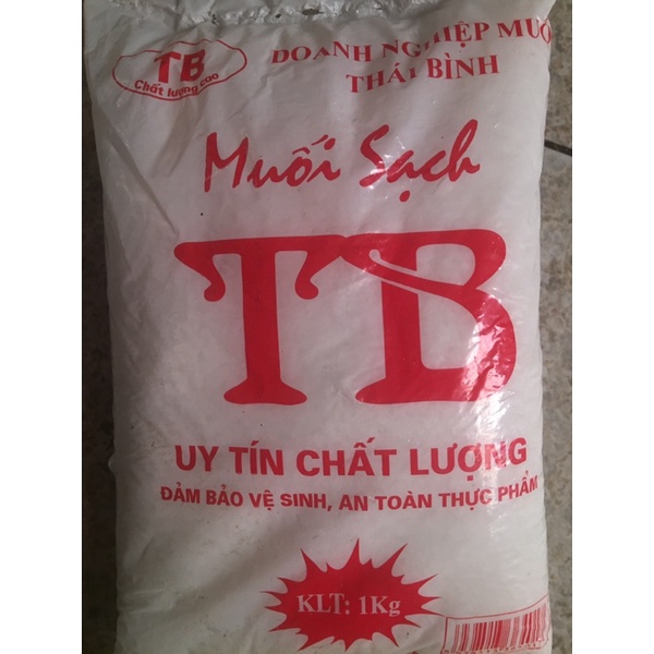 Muối trắng tinh khiết đóng gói 1kg