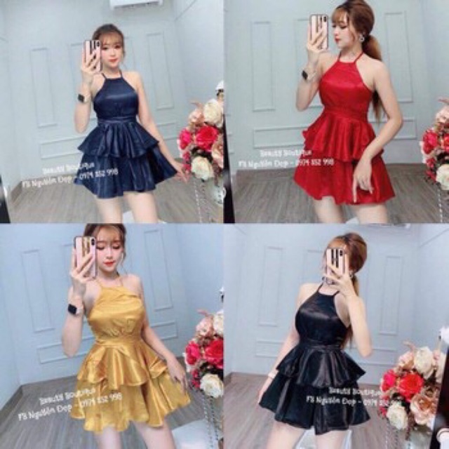 Đầm Phi Bóng đầm tầng ảnh thật