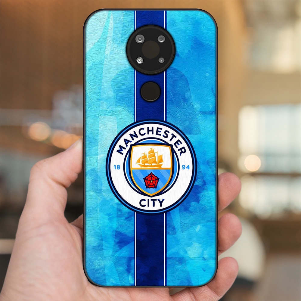 Ốp lưng Nokia 3.4 viền đen in hình Manchester City MC