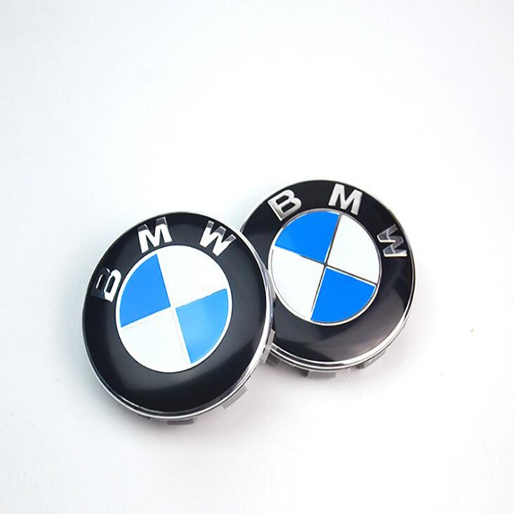 Logo Chụp Mâm Xe-Chụp Vành Xe-Ô Tô-Cao Cấp BMW: 65MM Và 55MM