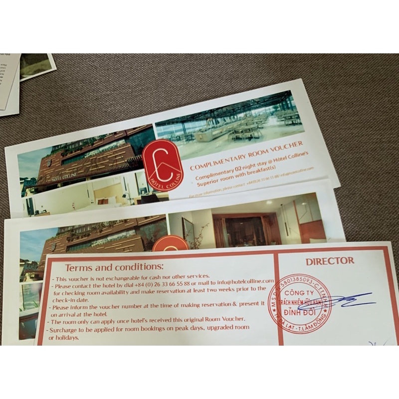 Voucher Hôltel Colline Đà Lạt