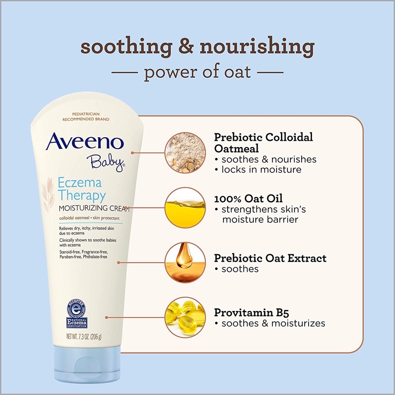 KEM DƯỠNG ẨM AVEENO BABY ECZEMA 141G