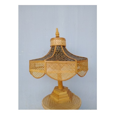 [Mây tre Bao La Huế] Đèn Trang Trí Để Bàn Cao Cấp Bằng Mây Tre