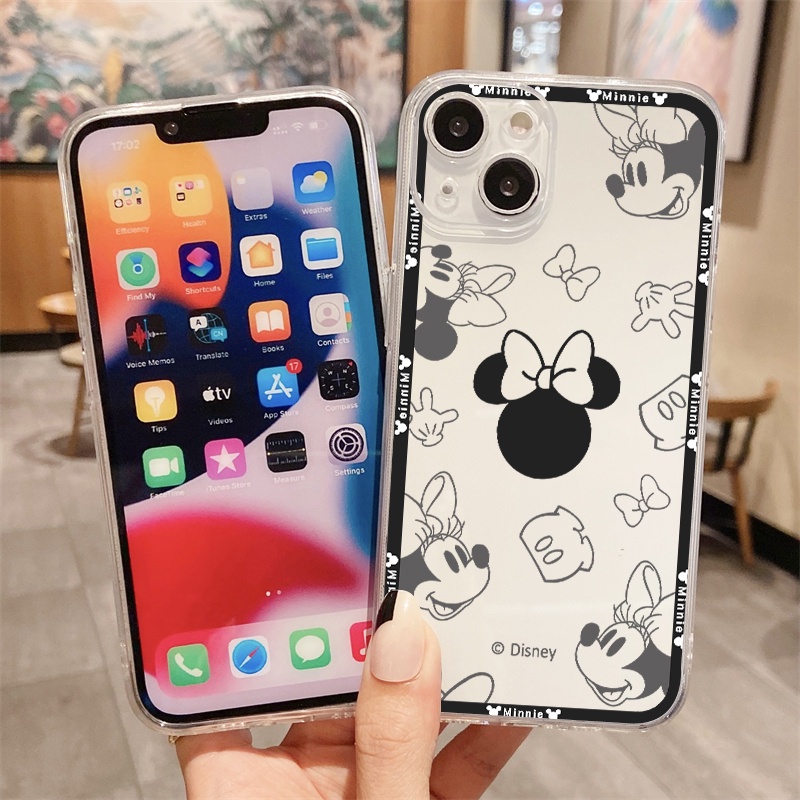 Disney Ốp Điện Thoại TPU Dẻo In mickey minnie IPhone 12 PRO 12Promax mini 11 PRO 11PROMAX 13 PRO 13PROMAX Xs Max XR 7 8 Plus