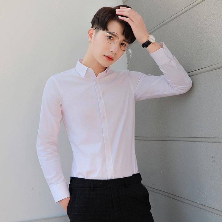 Áo sơ mi nam dài tay cao cấp, vải cotton lụa mịn mát, dáng slimfit ôm body JBAGY - SML | BigBuy360 - bigbuy360.vn