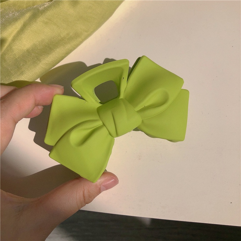 Set 9 kẹp tóc càng cua STYLE KOREA xanh lá cỡ size lớn