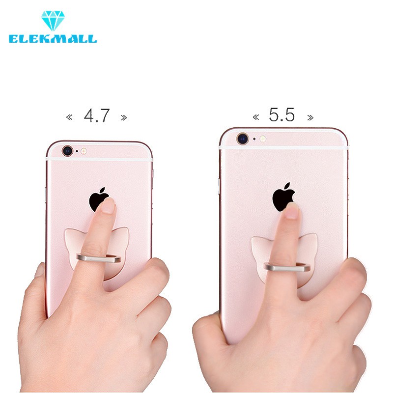 Nhẫn đỡ điện thoại đeo ngón tay linh hoạt phổ quát cho iPhone/ Xiaomi/ giá đỡ xe hơi