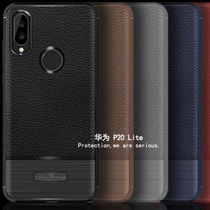 [Phụ kiện giá rẻ] ỐP LƯNG rugged armor Huawei Nova 3e đen (Sỉ lẻ)