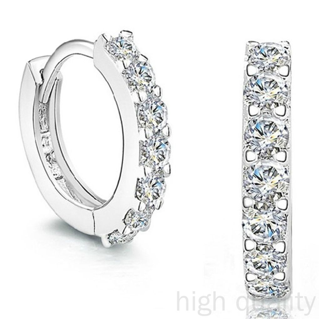Bông Tai Đá Zircon Chất Lượng Cao Thời Trang