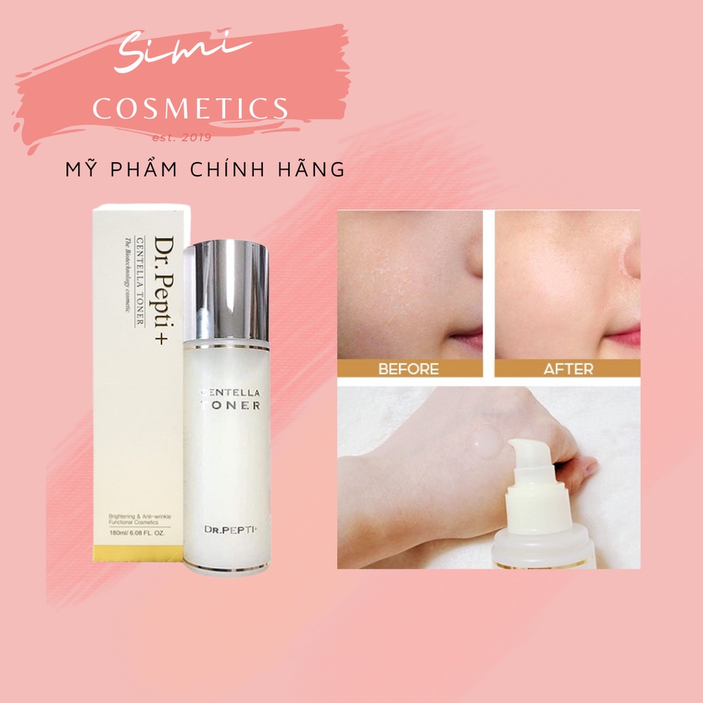 Toner Dr.Pepti Siêu Căng Bóng Centella Hàn Quốc 180ml