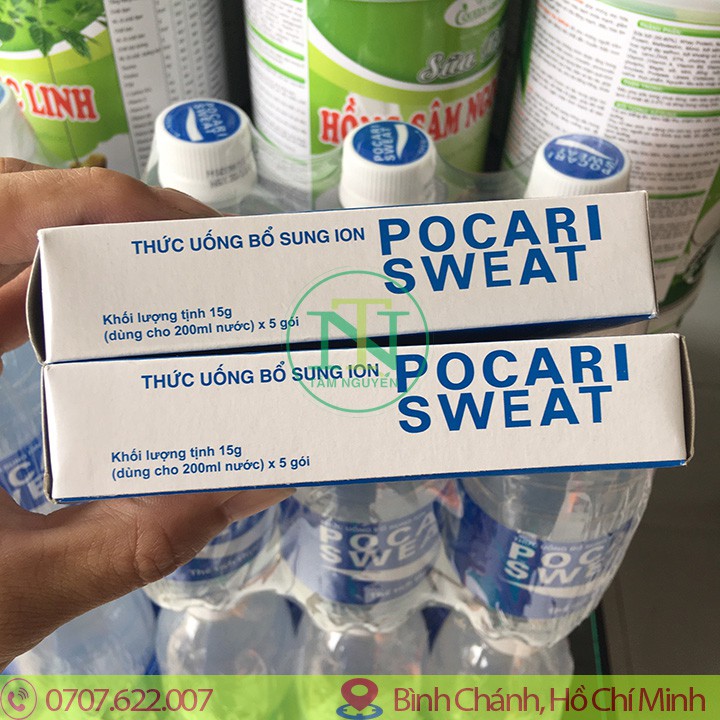 [Combo 10 hộp] Pocari Sweat dạng bột 5 gói- Thức uống bổ sung ion Bột Pocari